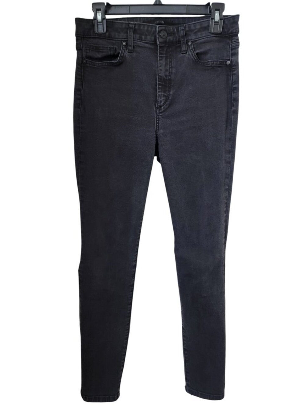 Joe's Jean Size 29 Washed Black Curvy Skinny Ankle Denim Jeans